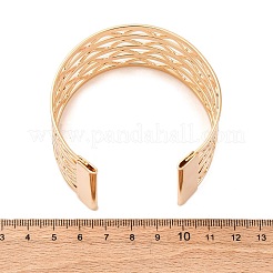 Wave Iron Cuff Bangles for Women&nbsp;BJEW-G741-03KCG
