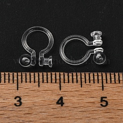 Plastic Clip-on Earring Findings&nbsp;KY-YW0001-46