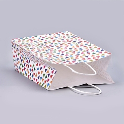 Triangle Pattern Party Present Gift Paper Bags&nbsp;DIY-I030-01B