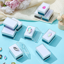 Rectangle PS Plastic Loose Diamond Gemstone Storage Boxes&nbsp;CON-WH0095-140C-03