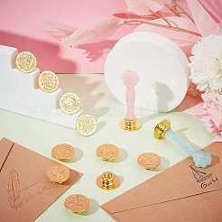 1 Set Golden Tone Zinc Alloy Seal Stamp Heads&nbsp;FIND-AR0003-92