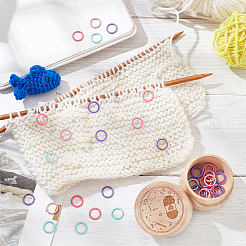 60Pcs Alloy Knitting Stitch Marker Rings&nbsp;FIND-NB0003-46