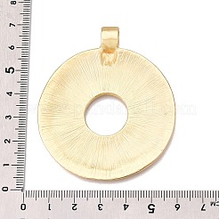 Flat Round Rack Plating Alloy Big Pendants&nbsp;FIND-N005-43G