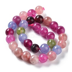 Dyed Natural Malaysia Jade Beads Strands&nbsp;G-G021-01A-03