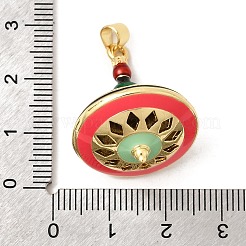 Brass Micro Pave Cubic Zirconia Pendants&nbsp;KK-H267-111G