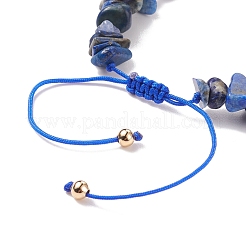7Pcs 7 Style Natural Mixed Stone Chips & Resin Evil Eye Braided Bead Bracelets Set&nbsp;BJEW-JB08495