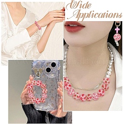 20Pcs 4 Styles Transparent Frosted Acrylic Beads&nbsp;FACR-YW0001-12