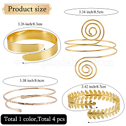 4Pcs 4 Styles Upper Arm Cuff Band&nbsp;AJEW-GF0010-91