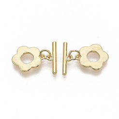 Brass Toggle Clasps&nbsp;KK-T051-23G-NF
