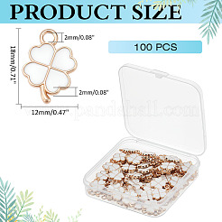 100Pcs Alloy Enamel Pendants&nbsp;ENAM-ME0001-53