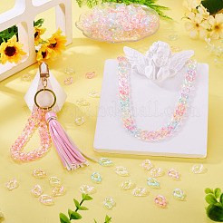 400Pcs Transparent Acrylic Linking Rings&nbsp;OACR-TA0004-66