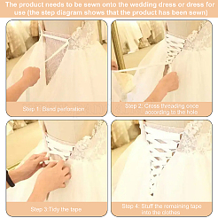 Women's Wedding Dress Zipper Replacement&nbsp;DIY-WH0304-364B