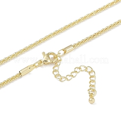 Brass Rhinestone Chain Necklace Making&nbsp;NJEW-U008-01G