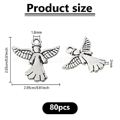 80Pcs Tibetan Style Alloy Pendants&nbsp;TIBE-DC0001-25