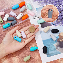 24Pcs 12 Colors Bottle Food Grade Eco-Friendly Silicone Beads&nbsp;SIL-FH0001-07