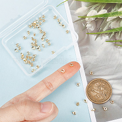 60Pcs Brass Crimp Beads&nbsp;KK-AR0003-26