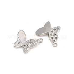 Brass Micro Pave Clear Cubic Zirconia Pendants&nbsp;CU-CBAFB7D-02P