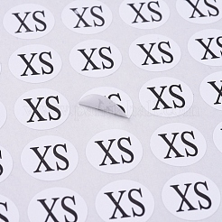XS Sizes Clothing Size Round Sticker Labels&nbsp;AJEW-WH0014-76F