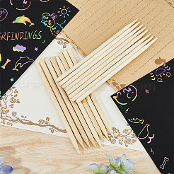 200Pcs 2 Styles Bamboo Pen for Rainbow Scratch Paper Art&nbsp;AJEW-FH0004-44