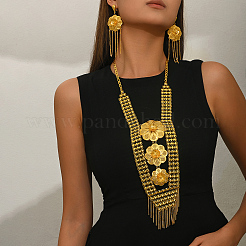 Iron Floral Tassel Earrings & Necklaces Set for Women&nbsp;PK6687