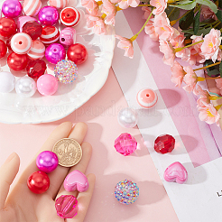 60Pcs 12 Styles DIY Acrylic & Plastic Beads Jewelry Making Findings Kit&nbsp;DIY-SC0025-49A