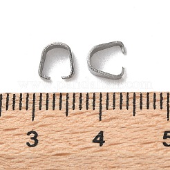 304 Stainless Steel Snap on Bails&nbsp;STAS-V007-02A-P