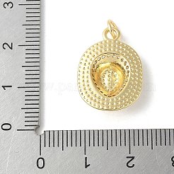 Brass Micro Pave Clear Cubic Zirconia Pendants&nbsp;X-ZIRC-I071-11G