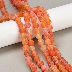 Natural Weathered Agate Beads Strands&nbsp;G-L534-07-10mm
