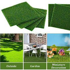 6Pcs Polyester Artificial Lawn&nbsp;AJEW-GF0012-27