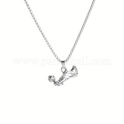 Football Soccer Shoe Alloy Pendant Necklaces&nbsp;FS-WG4A7BD-01-1