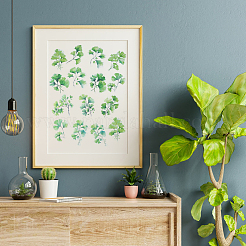 120Pcs 6 Styles Leaf PET Decorative Stickers&nbsp;DIY-SP0006-77
