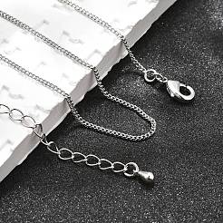 Long-Lasting Plated Brass Curb Chain Necklaces&nbsp;NJEW-K112-07P-NF