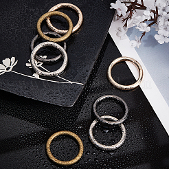 8Pcs 4 Colors Zinc Alloy Linking Rings&nbsp;FIND-GF0003-21