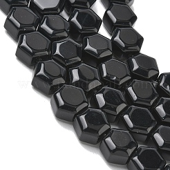 Natural Obsidian Beads Strands&nbsp;G-G463-A06-10x11mm