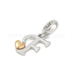 Brass European Dangle Charms&nbsp;LS-KK-Z097-01F-GP