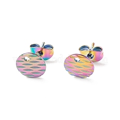Ion Plating(IP) 304 Stainless Steel Ear Stud Findings&nbsp;STAS-O119-16B-M
