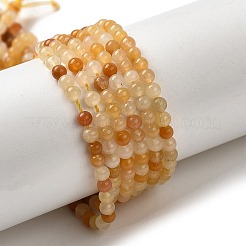 Natural Topaz Jade Bead Strands&nbsp;G-K146-63-3mm