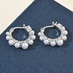 Brass Hoop Earrings for Women&nbsp;EJEW-A168-16P