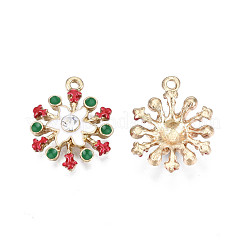 Rack Plating Alloy Enamel Pendants&nbsp;ENAM-N055-142