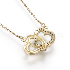 Brass Pendant Necklaces&nbsp;NJEW-I230-07