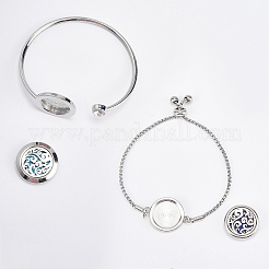 1Pc Stainless Steel Open Cuff Bangles&nbsp;BJEW-SC0001-55A