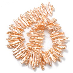 Natural Baroque Keshi Pearl Beads Strands&nbsp;PEAR-P064-03A-03B