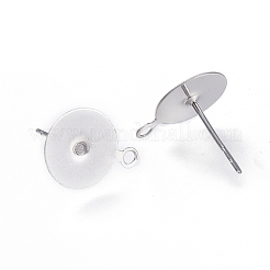 Tarnish Resistant 304 Stainless Steel Stud Earring Findings&nbsp;STAS-E025-1A