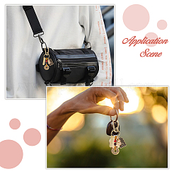 Resin and Brass Keychains&nbsp;AJEW-WH0455-96