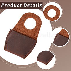 2Pcs Cowhide Thumb Protector for Woodwork Carving&nbsp;AJEW-CL0005-88