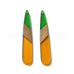 Opaque Resin & Walnut Wood Pendants&nbsp;RESI-D060-A