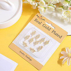 12Pcs Brass Micro Pave Cubic Zirconia Pendants&nbsp;KK-BBC0014-63