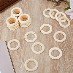 Unfinished Schima Wood Rings for DIY Accessories&nbsp;WOOD-WH0002-65A