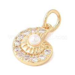 Brass Rhinestone Pendants&nbsp;LS-STAS-V013-03G-1