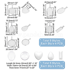 DIY Blank Pendant Making Kit&nbsp;DIY-UN0005-54